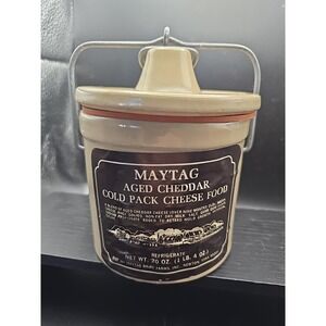 Maytag Aged Cheddar Cold Pack Cheese Food Crock